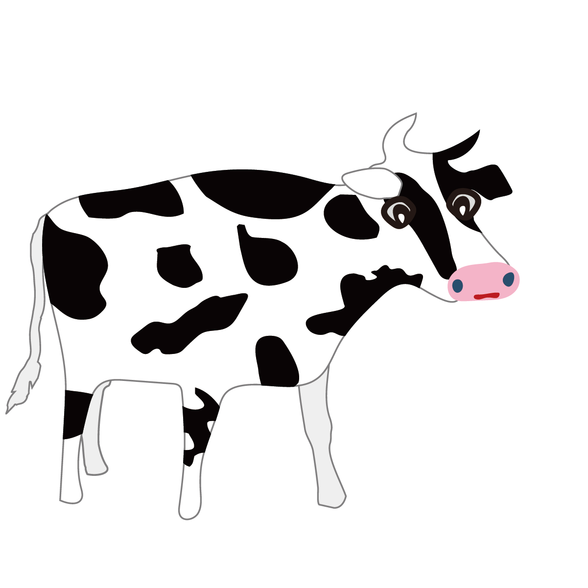 丑年の牛（ウシ）のイラスト